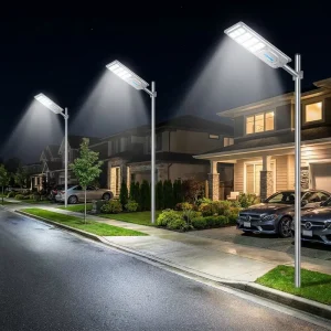 High quality ABS IP65 Solar powered Street Light with 6000K Daylight Motion Sensor Dual Indicator Lights 2 Year Warranty