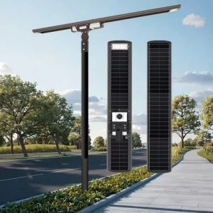Highway Solar LED Street Light 100W 400W LiFePO4 Battery DC IP66 Bifacial Mono Si Panel