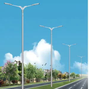Highway Street Road Lamp Poles Customized 60W-120W Hot Dip Galvanized Powder Coating 100-170+ Post Stainless Steel
