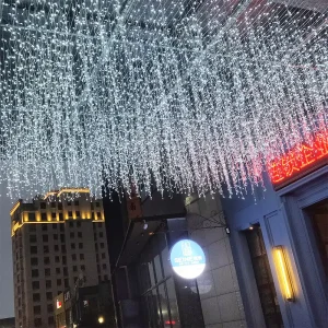 Holiday Decorative Outdoor IP44 Christmas Garden Lights Landscape Yard Patio Connectable Fairy LED Icicle Lights