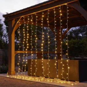 Holiday Garden Christmas IP44 Outdoor Lights Landscape Warm White Yard Patio Decorative Fairy LED Curtain Lights
