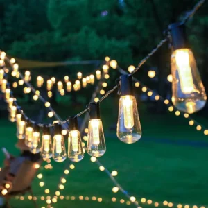 Holiday Garden Light Festoon Patio Garland String for Camping Outdoor String Lights Edison Vintage Bulbs