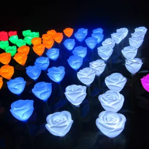 Holiday Park Garden Lighting Outdoor Use Flower Rose Led Light