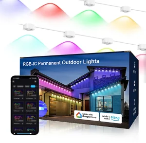 Holiday Ws2811 RGBIC UCS2904 House RGB Lights 30mm RGBW Outdoor LED Pixel Point Light Permanent Christmas Lights