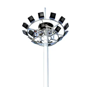 Hot Dip Galvanized IP65 Aluminum LED Sports Stadium High Mast Light with Lowering System 15m 30m 40m