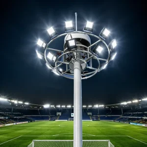 Hot Dip Galvanized LED Airport High Mast Light with Lowering System IP65 Outdoor Highway 15m 30m 40m