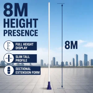 Hot Dip Galvanized Q235 Steel Street Light Pole 3m-12m Solar LED Lamp Poles Durable Garden Outdoor Football Field