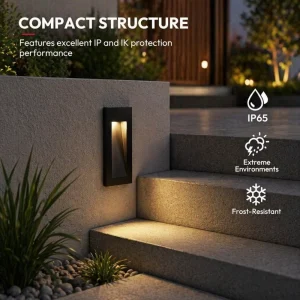 Hot Seller Dimmable 2700K 3000K 4000K 5700K IP65 Aluminum 3W LED Long Strip Outdoor Wall & Stair Step Light for Garden