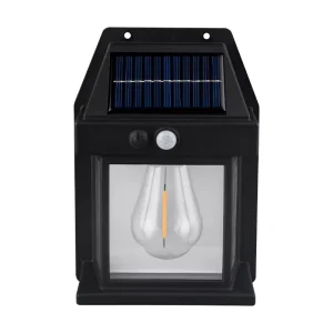 Hot Selling Small Outdoor Solar Garden LED Light Tungsten Wall with Motion Sensor Waterproof IP65 67 Battery Powered Patio Lamp