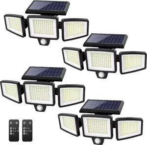 Hot Selling Solar IP65 Waterproof Garden Light LED Motion Sensor Emergency Outdoor Light 5000K Daylight Remote Control for Home