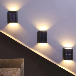 Hot Selling Waterproof Modern Decorative Exterior Wall Mounted Solar Garden Light Waterproof Outdoor Led Wall Light