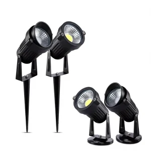Hot Sells Outdoor Waterproof LED Garden Lawn Spike Light 5W Courtyard Mini Spotlight