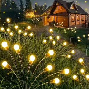 Hot Solar Powered Lighting Waterproof Landscape Lawn Lamp Pathway Street Garden Led Firefly Light Led Garden Outdoor Solar Light