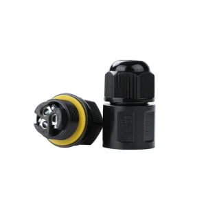 Hot selling M16 Outdoor LED Flood Light Connector 2 3 Poles IP68 Series Waterproof Wire Connectors for Outdoor LED Lights
