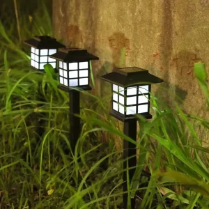 House Type Outdoor Waterproof LED Solar Lawn Landscape Light Solar Garden Lights for Lawn
