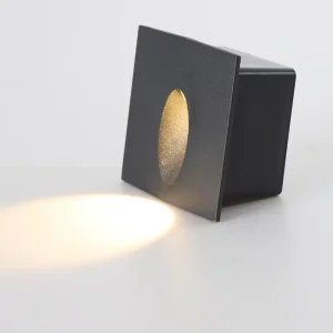 Human Body Sensor LED Aluminum Long Strip Square Footlights Outdoor Step Lights Corner Lights Stair Lights Corridor Wall Lights