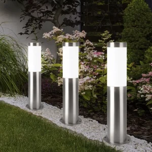 IP54 Stainless Steel Cylinder Column LED Garden Lamp Outdoor E27 for Path Park Lawn Landscape Lighting Rain Readiness