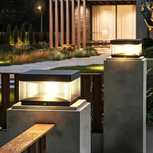 IP55 LED Outdoor Garden Gate Pillar Lights Waterproof Stainless Steel and Acrylic for Outdoor Pillars and Gates