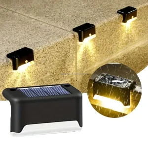 IP55 Waterproof Outdoor Fence and Solar Stair Light for Garden Pathway Corridor Courtyard Steps