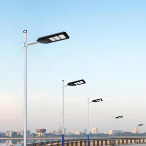 IP65 100W 150W 200W Plastic ABS Waterproof Solar Energy All in One LED Street Light Road 6500K Remote Control CE