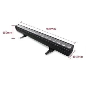 IP65 18x10W Waterproof RGBW LED Wall Washer with Point Control DMX512 for Outdoor Building Facades