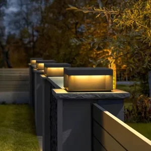 IP65 220V Outdoor Waterproof Wall Mounted E27 LED Pillar Light for Garden Landscape