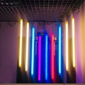 IP65 23W RGB LED Tube Stage Lights Hanging Tube Light DMX512 Control for Film Night Club Studio Outdoor Lighting