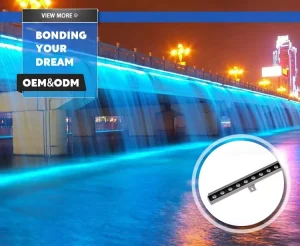 IP65 24W 36W 48W DMX 512 RGBW RGB Linear Facade Light for Outdoor Building