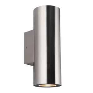 IP65 316 Stainless Steel Modern Cylindrical Silver Wall Light Outdoor Waterproof LED Street Light Villa Garage Wall Lamp