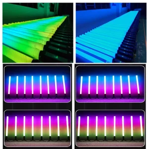 IP65 360-Degree RGB LED Pixel Tube Light, DMX WiFi Control, for Stage, Theater, DJ, Disco, Bar, Club