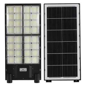 IP65 ABS Intelligent Light Control LED Solar Street Light 200W with Solar Panel Waterproof Outdoor Roadway Lighting Lamp