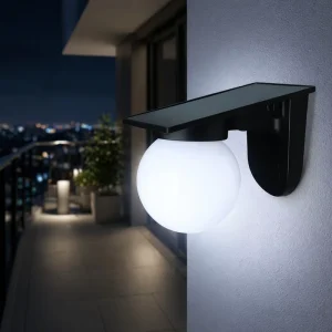 IP65 ABS Solar Wall Sconces 3000K 4000K 6500K Tri Color Remote Control Dusk to Dawn Outdoor Lights Wall Mounted for Home Garden