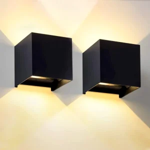 IP65 Adjustable Beam Angle Warm White Double Head LED Wall Light