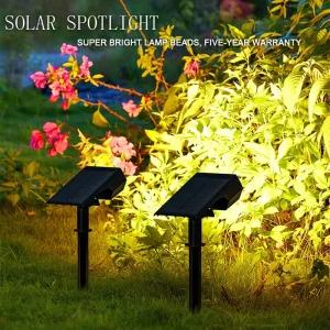 IP65 Adjustable LED Solar Spot Lights 92 43 Warm White LED Landscape ABS Garden Decoration Residential Outdoor Light Sensor