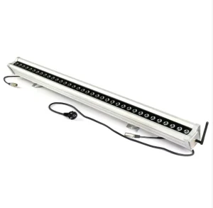 IP65 Aluminum LED Wall Washer, 100-240V AC, 1200mm, 108W, RGB 3-in-1, DMX/Wireless DMX