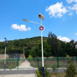 IP65 Daylight 5000K CE Certified 100lm/W Solar LED Street Light with 2-Year Warranty