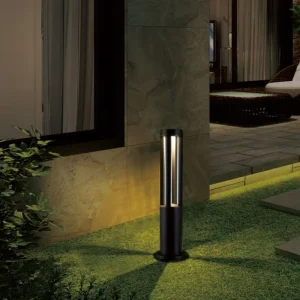IP65 Exterior Aluminum LED Bollard Light 6000K Daylight Energy Saving Landscape Pillar Lamp DC Power Supply Warranty