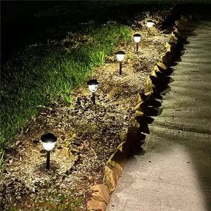 IP65 High Bright Pathway Decorative Stake Lamp Solar Garden Light for Waterproof Outdoor Pathway Driveway Landscape Flower Decor