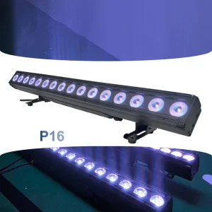 IP65 LED 300W Wall Washer Bar 16*15W RGBW pixel LIGHT DMX512 for Outdoor Concert Festival Wedding
