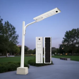 IP65 LED Aluminium All-in-One Solar Street Light with Battery and PIR Motion Sensor