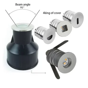 IP65 LED Deck Lights 3W Outdoor In-Ground Lights Landscape Well Light Low Voltage Lighting for Step Pathway