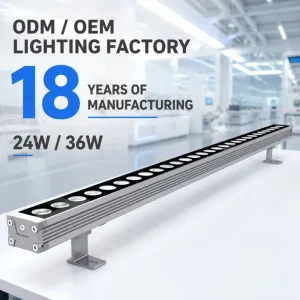 IP65 LED Wall Washer 24W 36W DC24V Outdoor Garden and Park Light