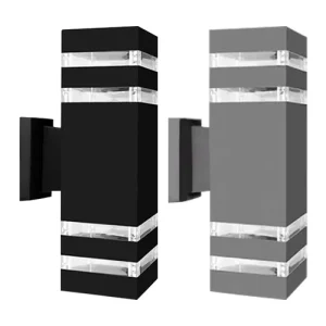IP65 Outdoor LED Aluminum Base Wall Light Fixture E27 GU10 Up and Down Lighting Weather Resistant
