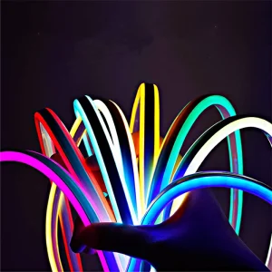 IP65 Outdoor Waterproof RGB LED Neon Light 12V Silicone Tube for Christmas Decor Light