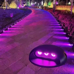 IP65 Rated 1W LED Underground Deck Light Outdoor Step Driveway Lighting 12V Inground Uplights for Road Use