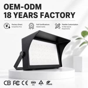 IP65 Rating 2000W LED Modules Flood Lights Warehouse Aluminum Body Waterproof Security Lighting 5 Year Warranty