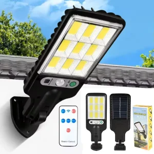 IP65 Small 72 COB 108 COB Solar Led Motion Sensor Portable Wall Light Outdoor with Remote Control