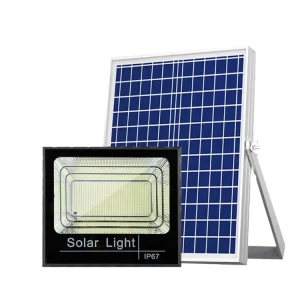 IP65 Solar Flood Light 25W-100W Adjustable Waterproof Outdoor LED Street Light with Motion Sensor for Road