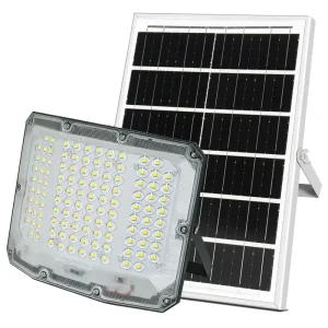IP65 Solar Powered High-Efficiency Auto-On Waterproof LED Floodlight Three-Sided 3.2V for Rural Yards & Courtyards