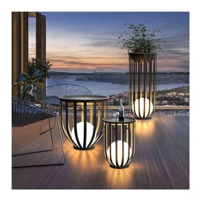 IP65 Stainless Steel LED Solar Garden Light with Remote Light Sensor Control, Waterproof for Outdoor Use